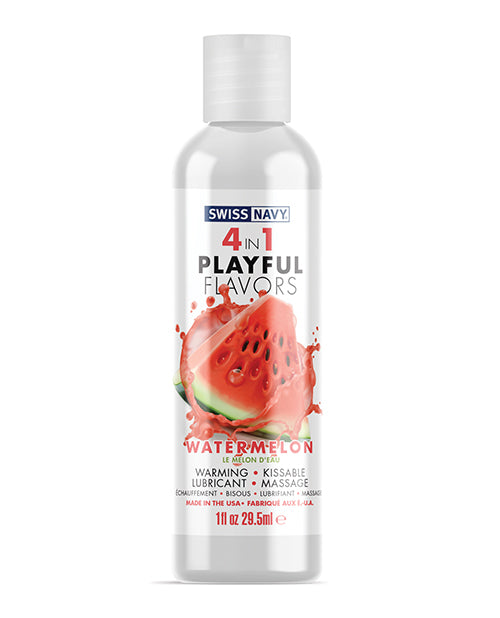 Swiss Navy 4 In 1 Playful Flavors Watermelon - 1 Oz - LUST Depot