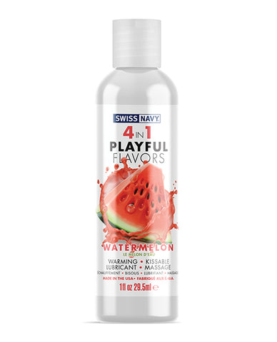 Swiss Navy 4 In 1 Playful Flavors Watermelon - 1 Oz