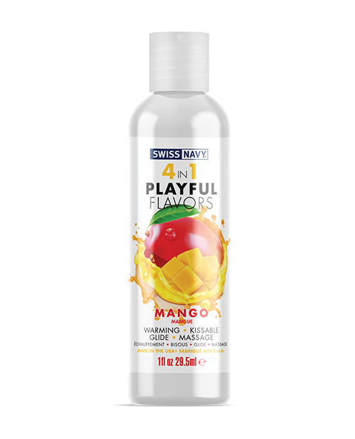 Swiss Navy 4 In 1 Playful Flavors Mango - 1 Oz - LUST Depot