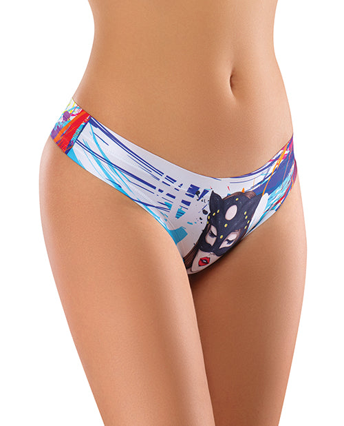 Mememe Cabal Freya Printed Thong Lg - LUST Depot