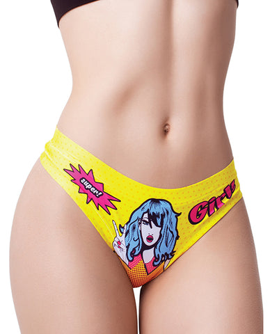 Mememe Comic Fans Printed Thong Lg