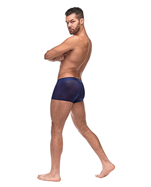 Diamond Mesh Mini Short Blue Md - LUST Depot