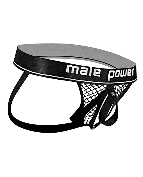 Cock Pit Fishnet Cock Ring Jock Black L-xl - LUST Depot