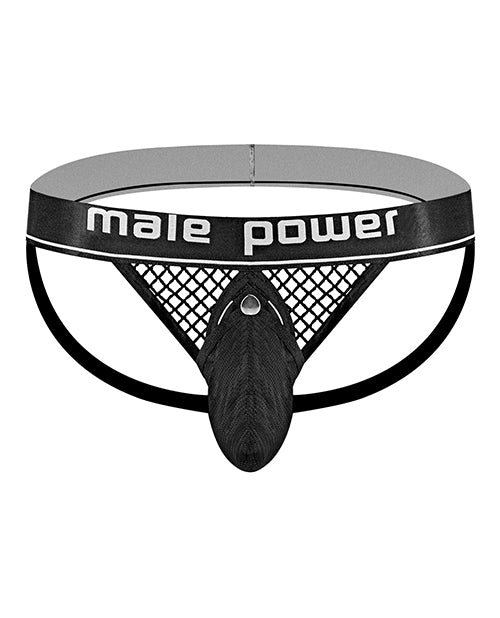 Cock Pit Fishnet Cock Ring Jock Black L-xl - LUST Depot