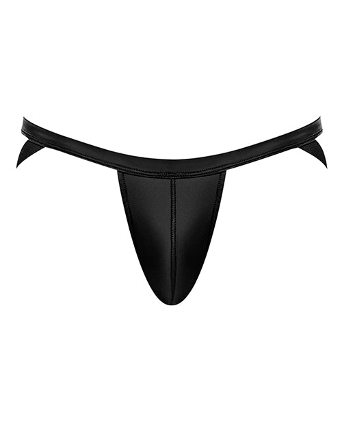 Cage Matte Strappy Ring Jock Black L-xl - LUST Depot