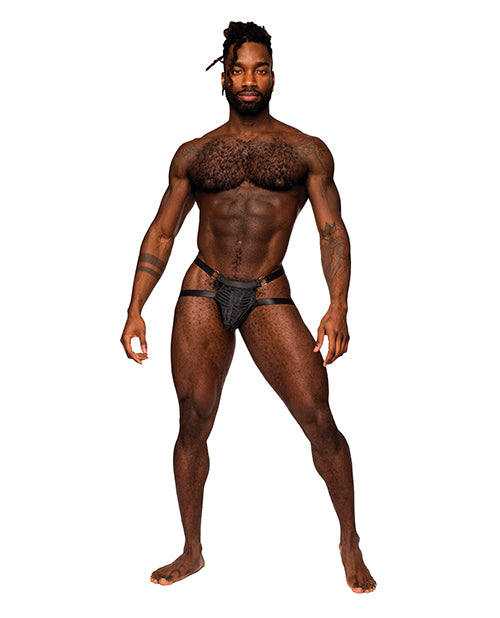 Rude Awakening Mesh Ring Jock Black L/xl - LUST Depot