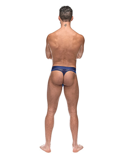 Diamond Mesh Bong Thong Blue L-xl - LUST Depot