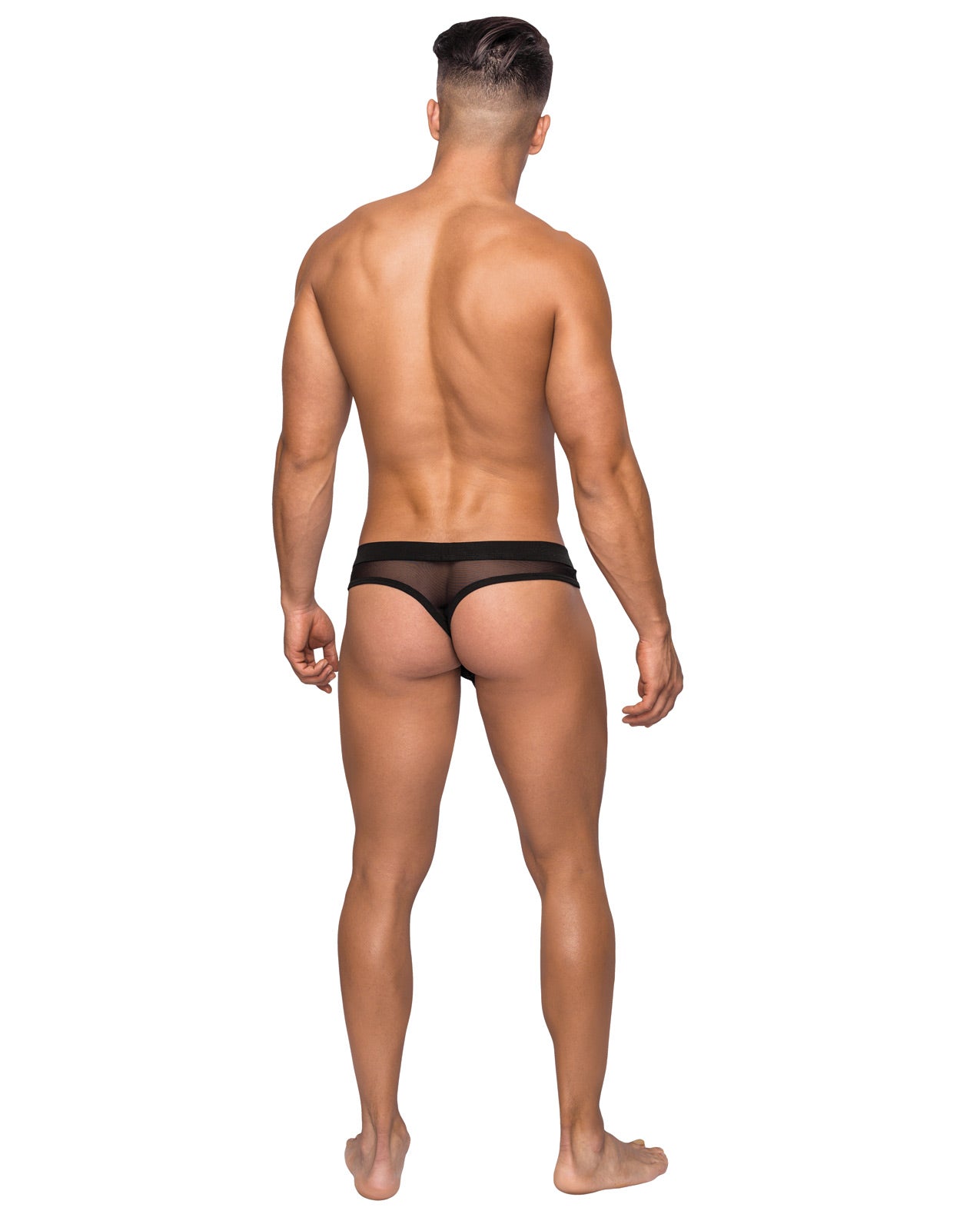 Hoser Stretch Mesh Thong Black L-xl - LUST Depot