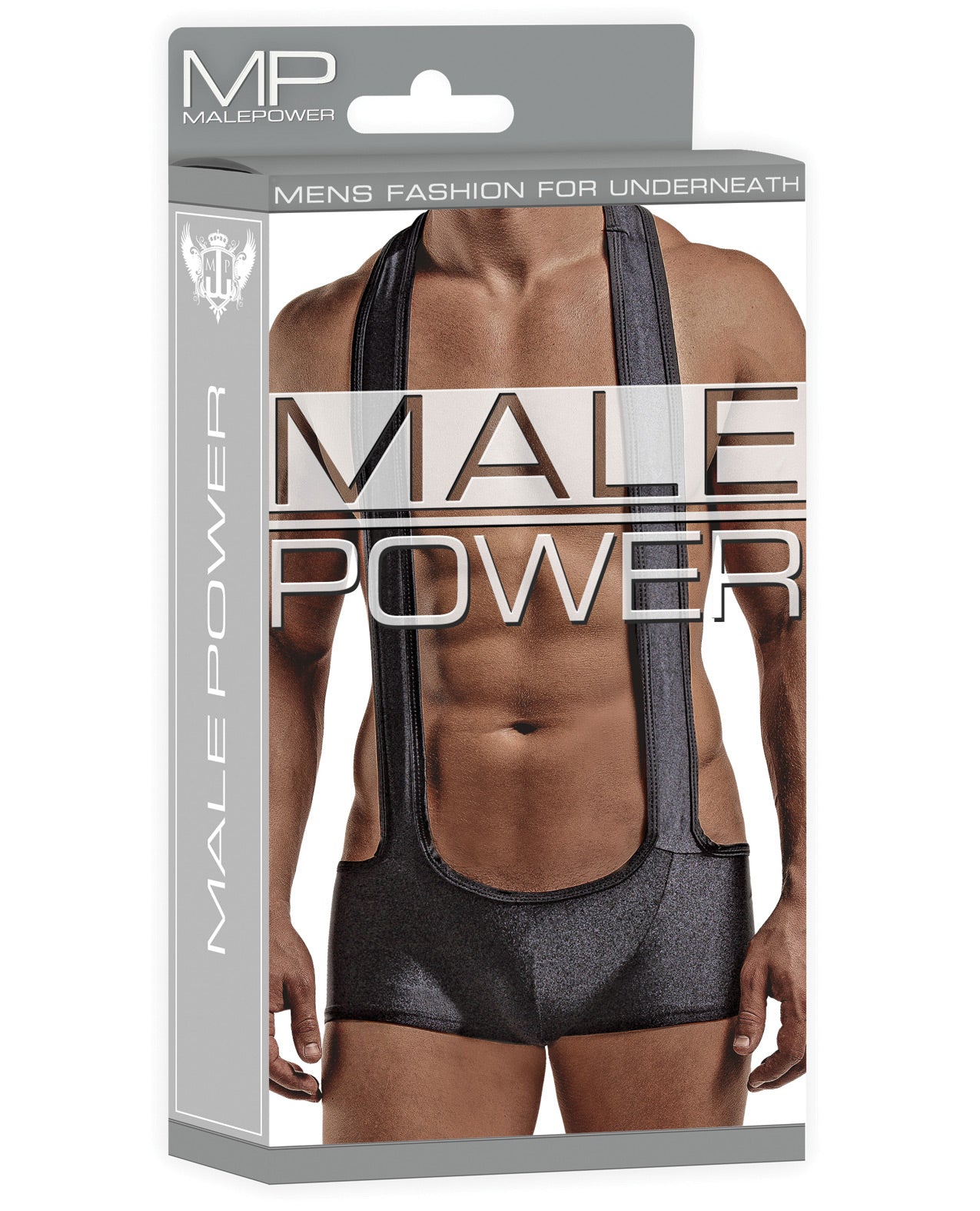 Male Power Sling Short Black S-m - LUST Depot