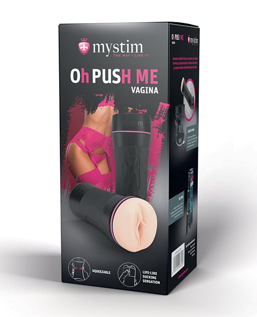 Mystim Oh-pushme Vagina - Black - LUST Depot