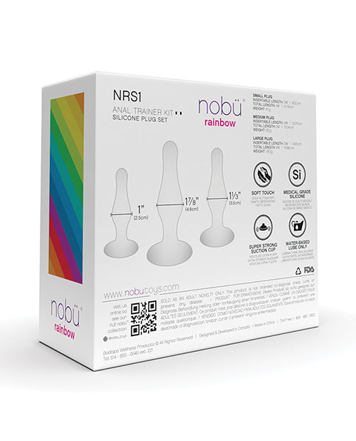 Nobu Rainbow Silicone Plug Set - Blue - LUST Depot