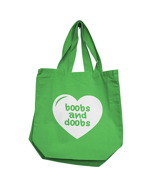 Nobu Boobs & Doobs Reusable Tote - Green - LUST Depot