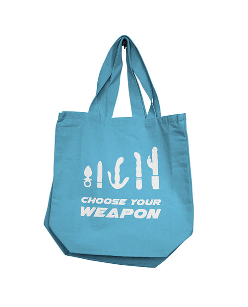 Nobu Choose Your Weapon Reusable Tote - Blue - LUST Depot