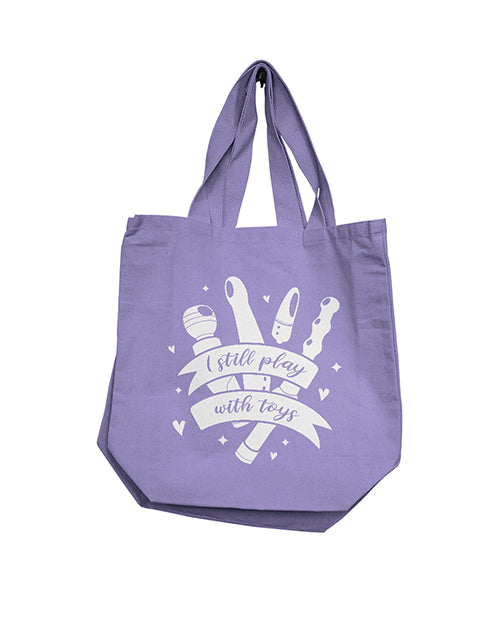 Nobu I Still Play With Toys Reusable Tote - Lilac - LUST Depot