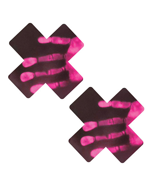 Neva Nude Temperature Reactive X Factor Pasties - Neon Pink - LUST Depot