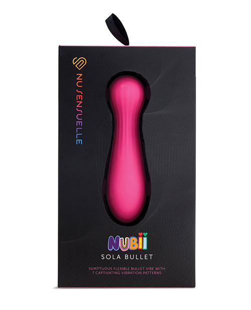 Nu Sensuelle Sola Nubii Flexible Bullet - Pink - LUST Depot