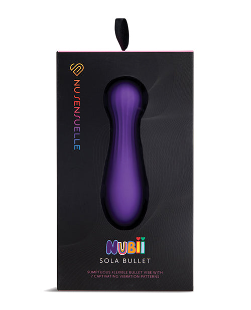 Nu Sensuelle Sola Nubii Flexible Bullet - Purple - LUST Depot