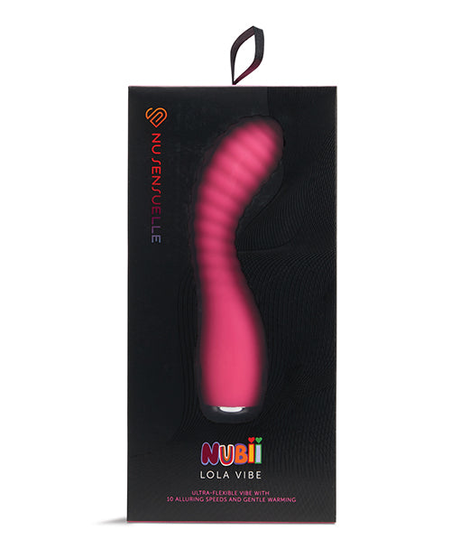 Nu Sensuelle Lola Nubii Flexible Warming Vibe - Pink - LUST Depot