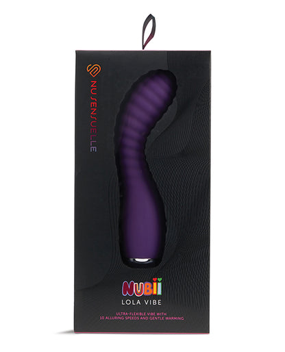 Nu Sensuelle Lola Nubii Flexible Warming Vibe - Purple - LUST Depot