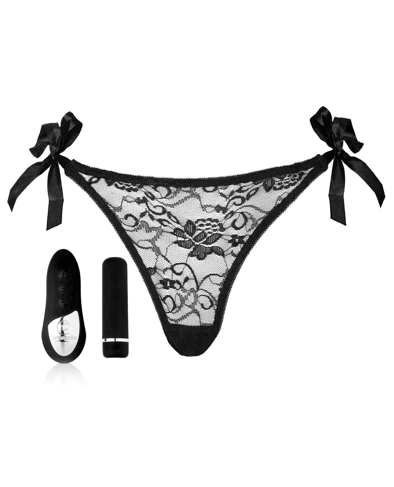 Sensuelle Pleasure Panty Bullet W-remote Control - 15 Functions Black - LUST Depot