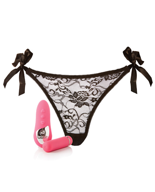 Sensuelle Pleasure Panty Bullet W-remote Control - 15 Function Pink - LUST Depot