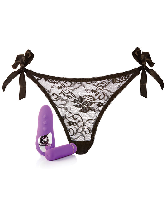 Sensuelle Pleasure Panty Bullet W-remote Control - 15 Function Purple - LUST Depot