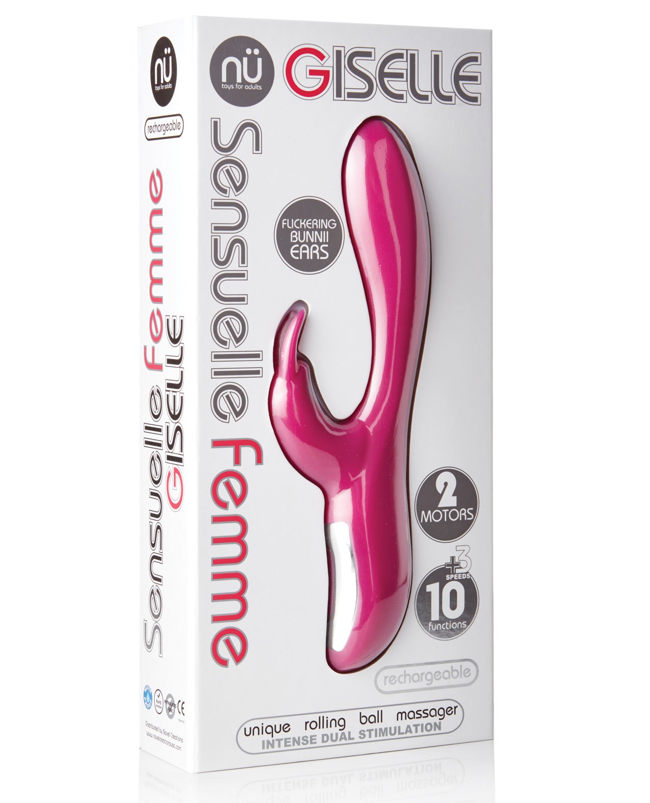 Sensuelle Giselle Rechargeable Rabbit - Magenta - LUST Depot