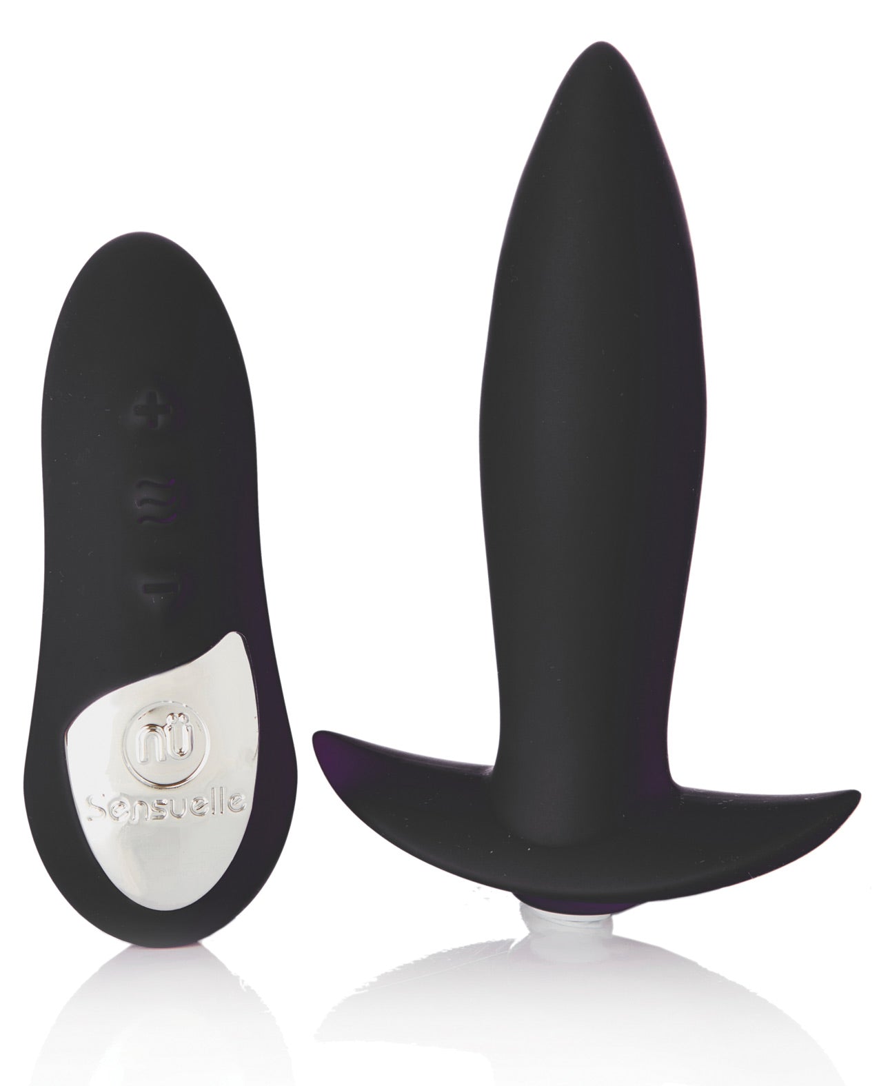 Sensuelle Remote Control Rechargeable Mini Plug - Black - LUST Depot