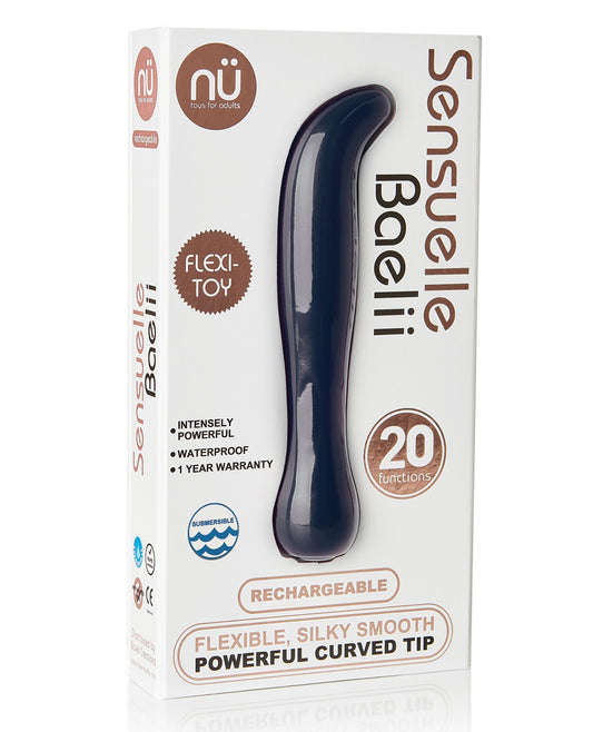 Sensuelle Baelii Flexible G Spot Vibe - 20 Function Navy - LUST Depot