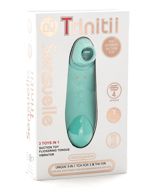 Sensuelle Trinitii Tongue Vibe - Electric Blue - LUST Depot