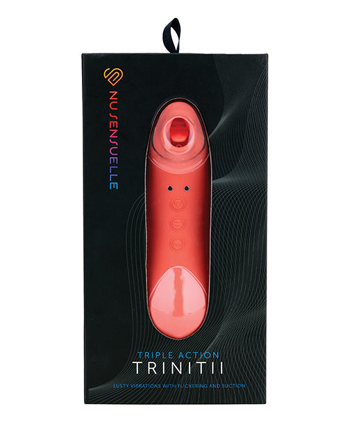 Nu Sensuelle Trinitii Tongue Vibe - Coral - LUST Depot