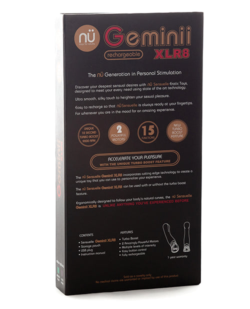 Sensuelle Geminii Xlr8 Turbo Boost G Spot - Ultra Violet - LUST Depot