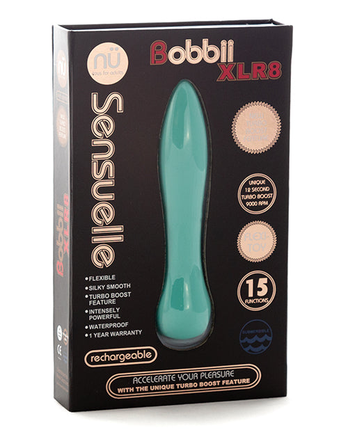 Sensuelle Bobbii Flexible Vibe Xlr8 Turbo Boost - Electric Blue - LUST Depot