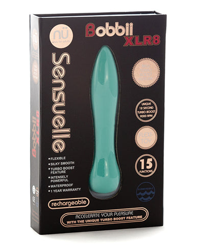 Sensuelle Bobbii Flexible Vibe Xlr8 Turbo Boost - Electric Blue