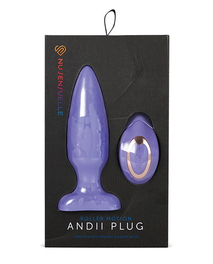 Nu Sensuelle Andii Vertical Roller Motion Butt Plug - Ultra Violet - LUST Depot