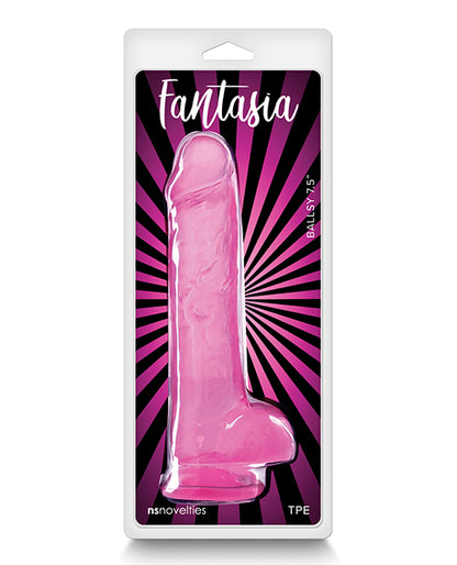 Fantasia Ballsy 7.5" Dildo - Pink - LUST Depot