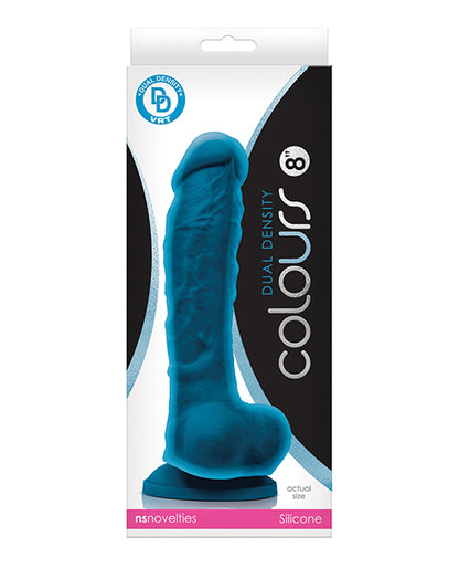 Colours Dual Density 8" Dildo - Blue - LUST Depot