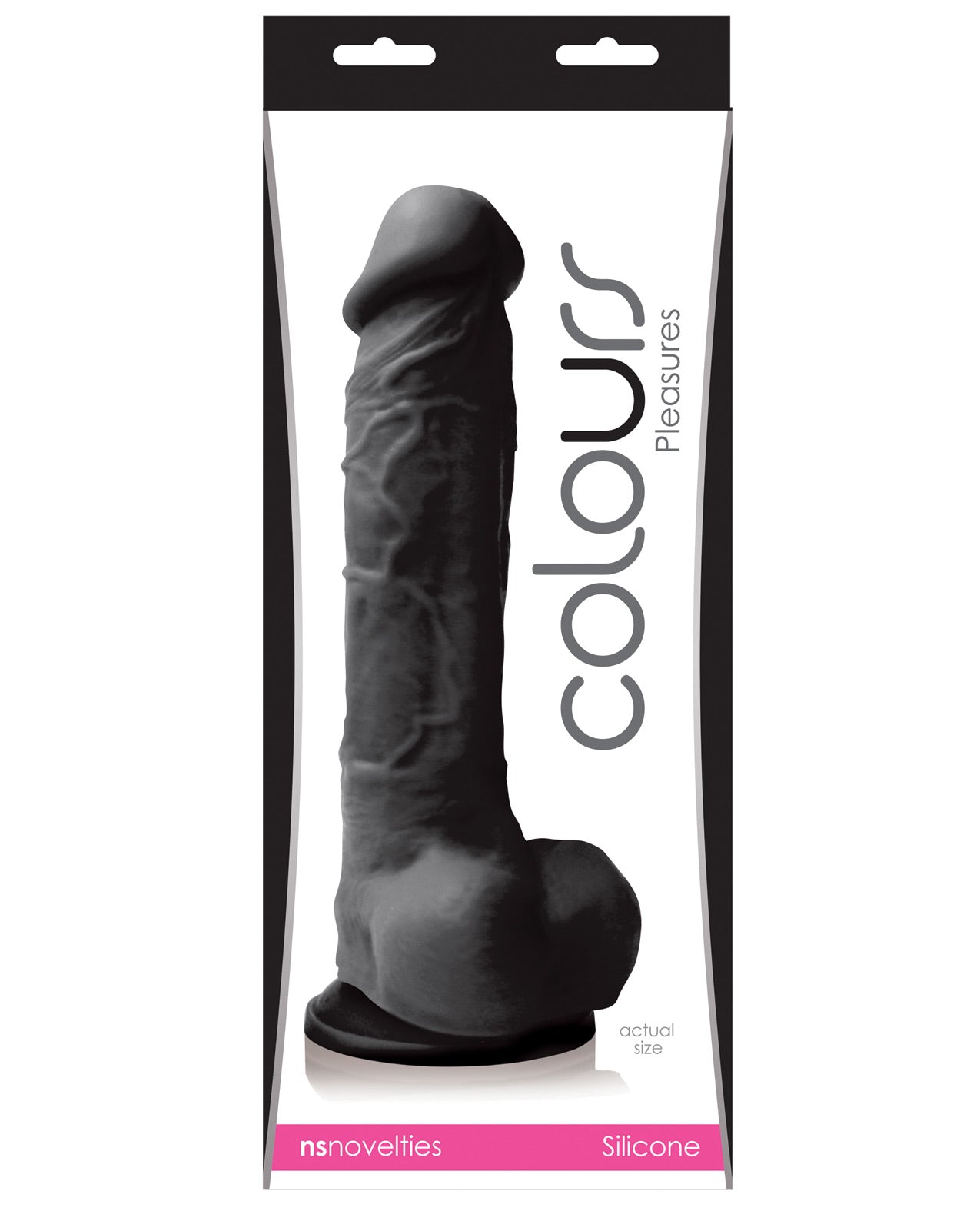 Colours Pleasures 8" Dildo W-suction Cup - Black - LUST Depot