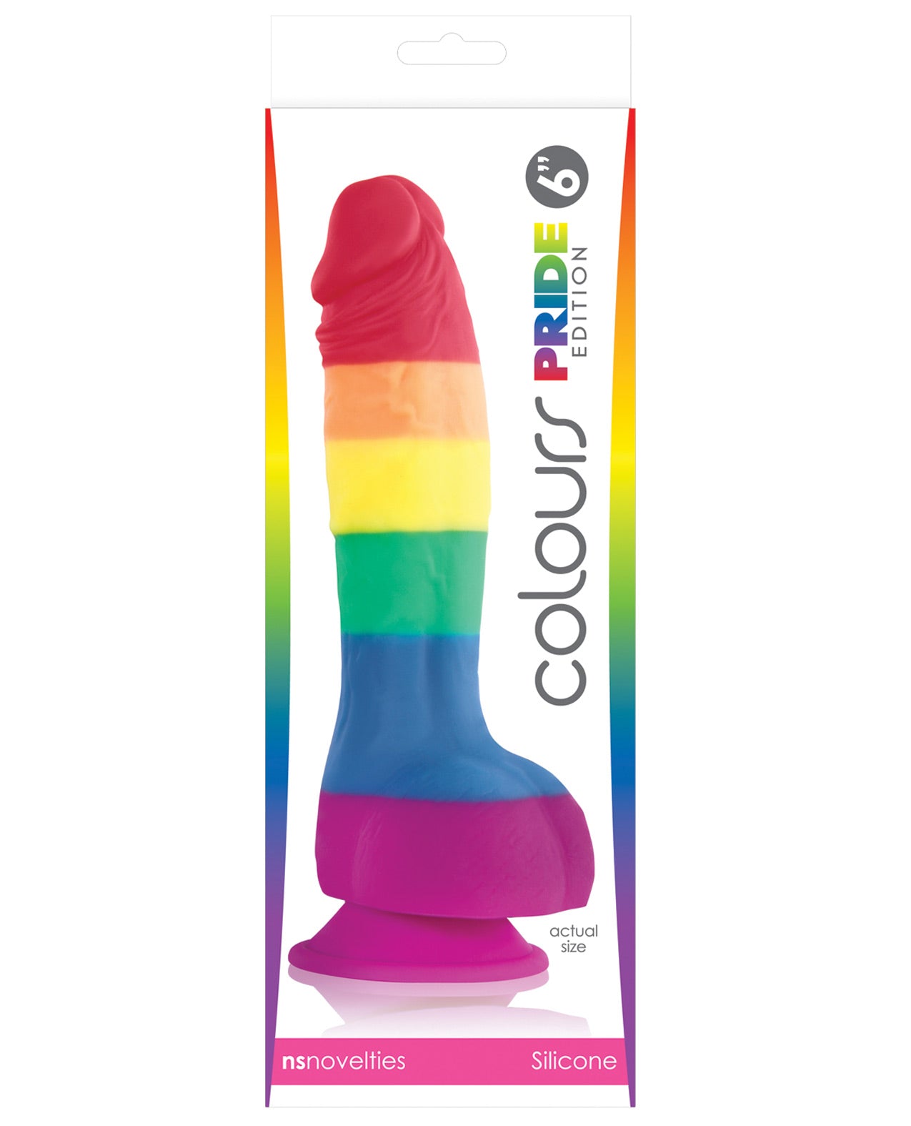 Colours Pride Edition 6" Dong W-suction Cup - LUST Depot