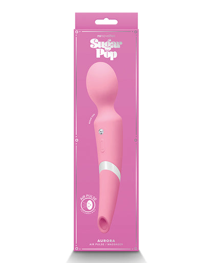 Sugar Pop Aurora Air Pulse Massager Wand - Pink - LUST Depot