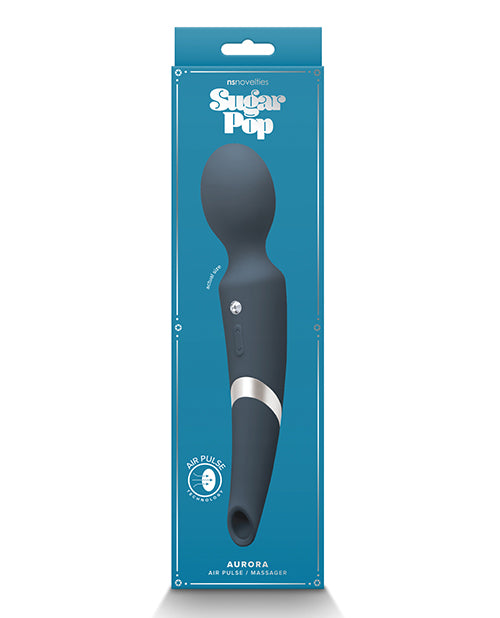 Sugar Pop Aurora Air Pulse Massager Wand - Blue - LUST Depot