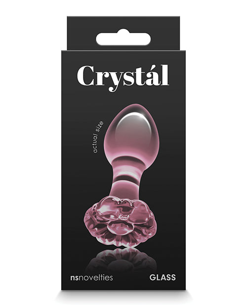 Crystal Flower Butt Plug - Pink - LUST Depot