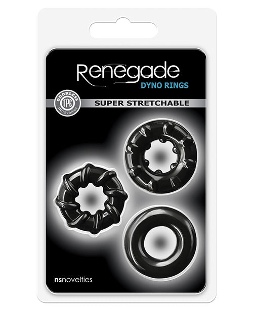 Renegade Dyno Rings - Black - LUST Depot