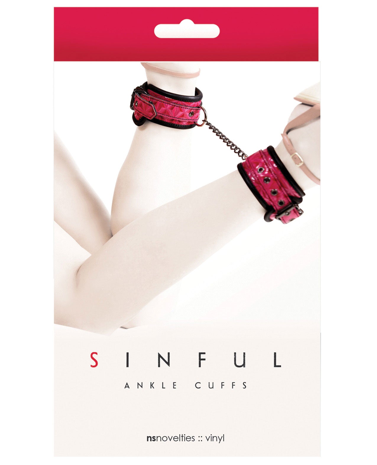 Sinful Ankle Cuffs - Pink - LUST Depot