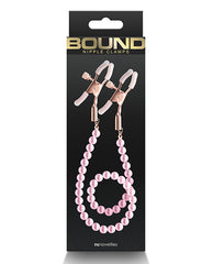 Bound Dc1 Nipple Clamps - Pink