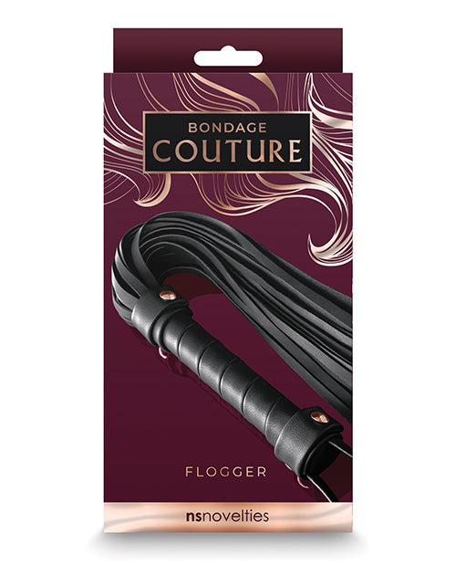 Bondage Couture Flogger - Black - LUST Depot