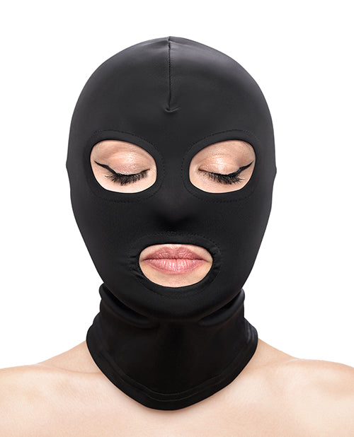 Fetish & Fashion Eyes & Mouth Hood - Black - LUST Depot