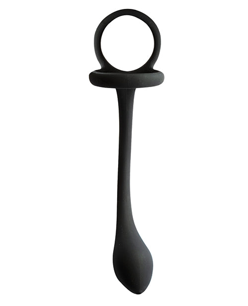 My Cockring W-butt Plug - Black - LUST Depot