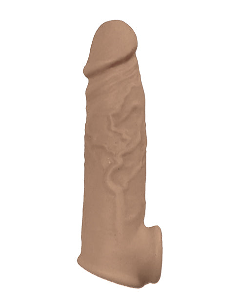 Natural Realskin Vibrating Penis Xtender - Brown - LUST Depot