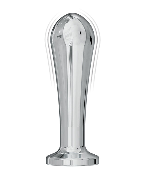 Ass-sation Remote Vibrating Metal Anal Bulb - Silver - LUST Depot